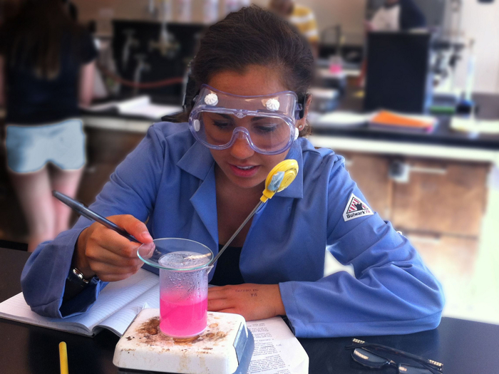 young female scientist Alexa Dantzler